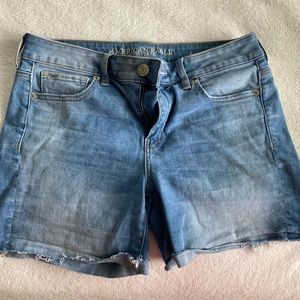 American Eagle mid rise jean shorts